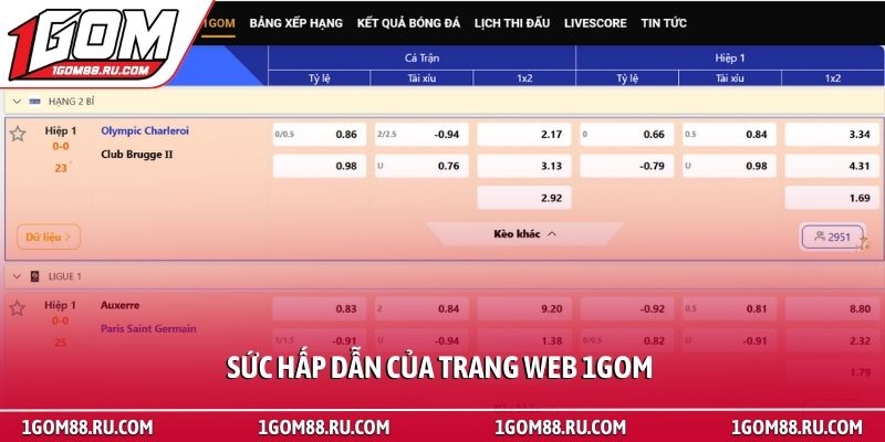 Trang chủ 66 Sức hấp dẫn của trang web 1Gom