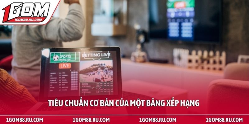 Bảng xếp hạng 2 Tiêu chuẩn cơ bản của một bảng xếp hạng